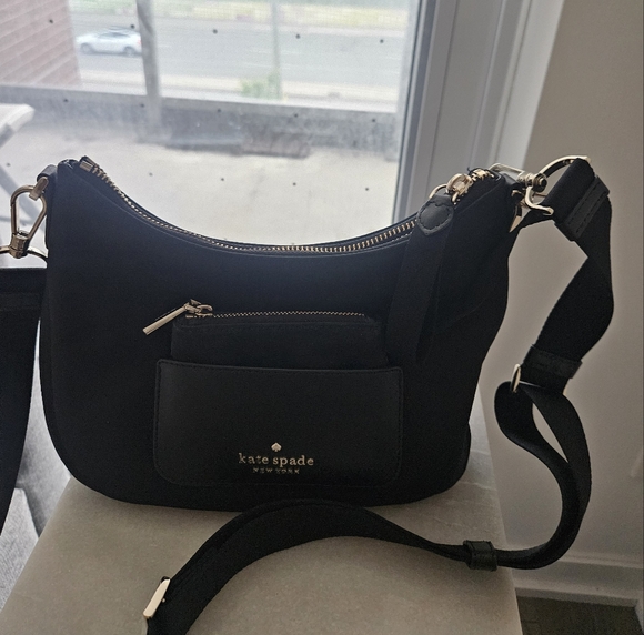 Kate Spade Chelsea The Little Better Nylon Crossbody Black - Picture 5 of 6